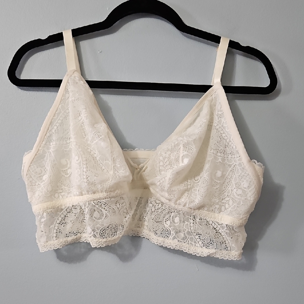 aerie Cream Lace Bralette